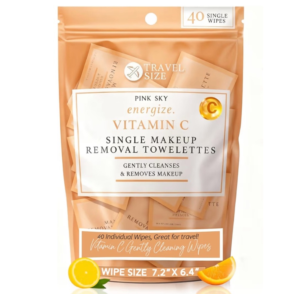 40 Vitamin C Makeup Removal Towelettes